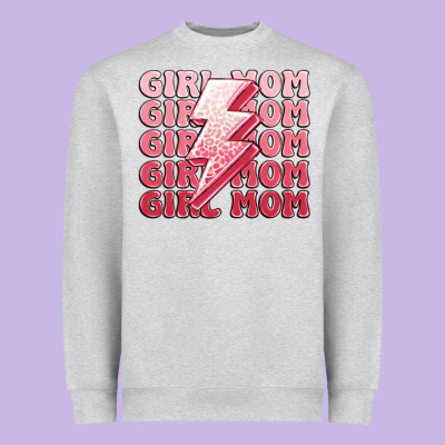 Girl Mom Heavyweight Sweatshirt Designed By Maliassmallbusiness