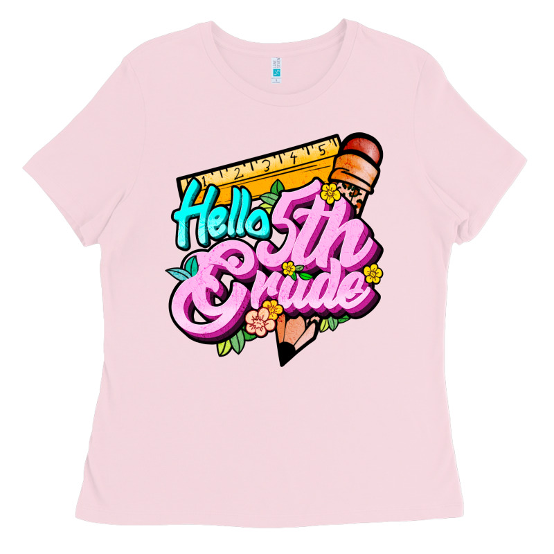 Hello 5th Grade Ladies Tee by JahusDesignShop | Teevron