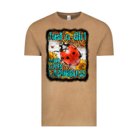 Vintage Camel Western Just A Girl Who Loves Ladybug Vintage Tee - LillyAllenDesigns
