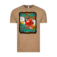 Western Just A Girl Who Loves Ladybug Vintage Tee | Teevron