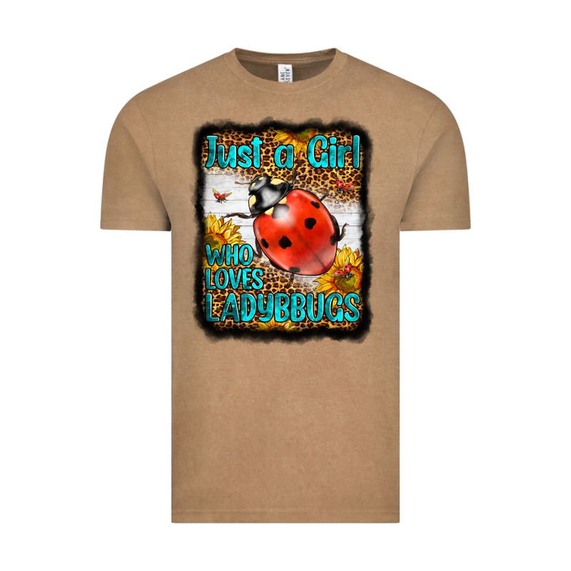 Western Just A Girl Who Loves Ladybug Vintage Tee by LillyAllenDesigns | Teevron
