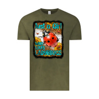 Vintage Olive Western Just A Girl Who Loves Ladybug Vintage Tee - LillyAllenDesigns