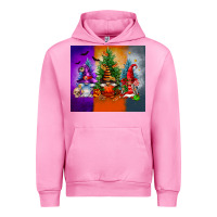 Fuchsia Pink halloween gnomes Urban Hoodie - FaDigitalArtStudio