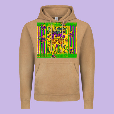 Mardi Gras Dude Vintage Hoodie Designed By Artiststas