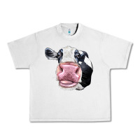 Lunar Rock Cute Holstein Face Urban Heavy Tee - LillyAllenDesigns