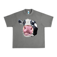 Tornado Cute Holstein Face Urban Heavy Tee - LillyAllenDesigns