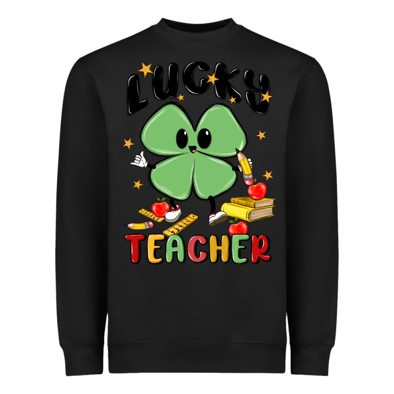 Lucky Teacher Heavyweight Sweatshirt by MaliasSmallBusiness | Teevron