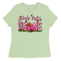 Football Nobody Fights Alone Ladies Tee | Teevron