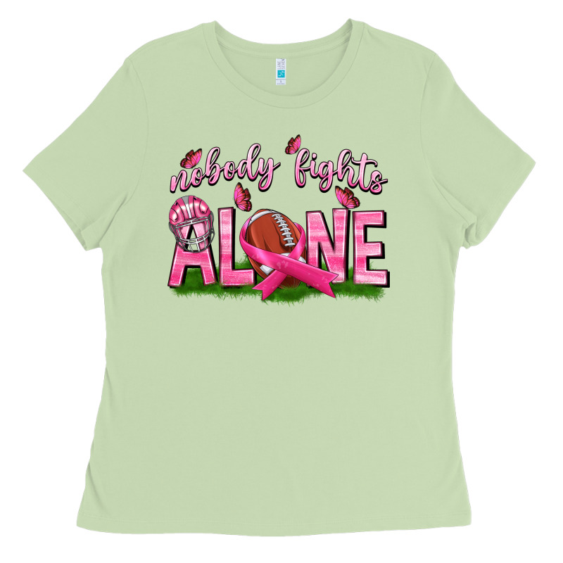 Football Nobody Fights Alone Ladies Tee by texasbilliewilder | Teevron