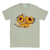 Matcha sunflower glitter leather patch Classic Tee - AdoDesignShop