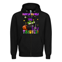 Black hubble bubble trouble Zipper Hoodie - LillyAllenDesigns