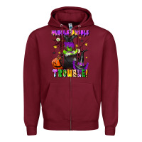 Burgundy hubble bubble trouble Zipper Hoodie - LillyAllenDesigns