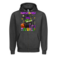 Charcoal Heather hubble bubble trouble Zipper Hoodie - LillyAllenDesigns
