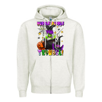 Oatmeal Heather hubble bubble trouble Zipper Hoodie - LillyAllenDesigns