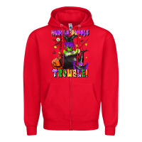 Red hubble bubble trouble Zipper Hoodie - LillyAllenDesigns