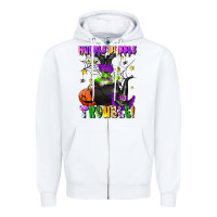 White hubble bubble trouble Zipper Hoodie - LillyAllenDesigns