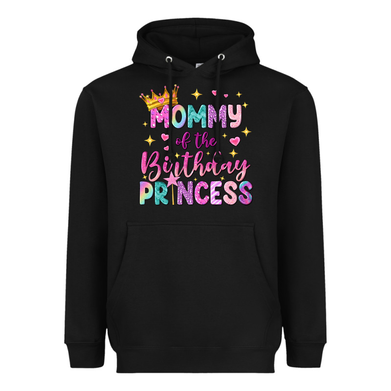 Mommy Of The Birthday Princess Heavyweight Hoodie by NancyCooperArtShop | Teevron
