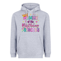 Heather Grey mommy of the birthday princess Heavyweight Hoodie - NancyCooperArtShop