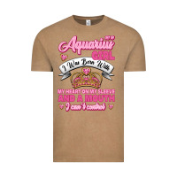 Vintage Coffee As a Aquarius Girl I was Born with My Heart on my Sleeve and a mouth Vintage Tee - Jasminsmagicworld