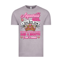 Vintage Zinc As a Aquarius Girl I was Born with My Heart on my Sleeve and a mouth Vintage Tee - Jasminsmagicworld