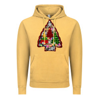 Vintage Mustard arrowhead christmas trees Vintage Hoodie - AdoDesignShop