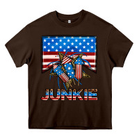 Chocolate Brown American junkie Heavy Core Tee - Neo Western