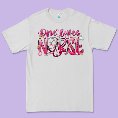 One Loves Nurse Premium Tee Designed By Racoondesign