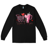 Black sips & trips target inspired stanley Long Sleeve Tee - MaliasSmallBusiness