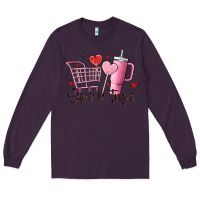 Plum sips & trips target inspired stanley Long Sleeve Tee - MaliasSmallBusiness