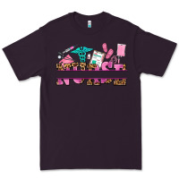 Plum nurse custom name Premium Tee - AdoDesignShop