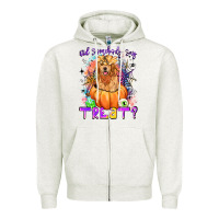 Oatmeal Heather did somebody say treat Zipper Hoodie - LillyAllenDesigns