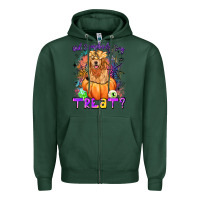 Sports Green did somebody say treat Zipper Hoodie - LillyAllenDesigns