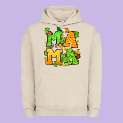 St. Patrick's Day Mama Urban Hoodie Designed By Oliviacreatesart