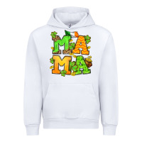 White St. Patrick's Day mama Urban Hoodie - OliviaCreatesArt