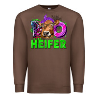 Chestnut Boo Heifer Cow Premium Sweatshirt - texasbilliewilder