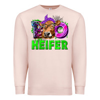 Pale Pink Boo Heifer Cow Premium Sweatshirt - texasbilliewilder
