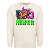 Sandshell Boo Heifer Cow Premium Sweatshirt - texasbilliewilder