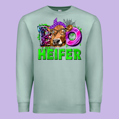 Boo Heifer Cow Premium Sweatshirt Designed By Texasbilliewilder