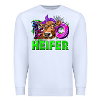 White Boo Heifer Cow Premium Sweatshirt - texasbilliewilder