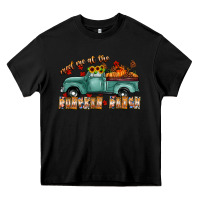 Black meet me af the pumpkin patch Heavy Core Tee - CowhideDigitalArt