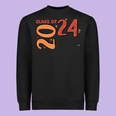 Custom Class Of 2024 Name Of School Font  Super Sn Heavyweight Sweatshirt Designed By Maliassmallbusiness