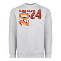 Heather Grey custom class of 2024 name of school font  super sn Heavyweight Sweatshirt - MaliasSmallBusiness