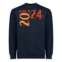 Navy custom class of 2024 name of school font  super sn Heavyweight Sweatshirt - MaliasSmallBusiness