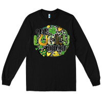 Black one lucky mama Long Sleeve Tee - MaliasSmallBusiness