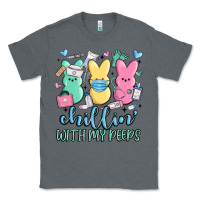 Charcoal Heather chillin with my peeps Classic Tee - MaliasSmallBusiness