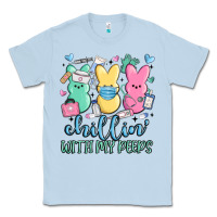 Dusty Blue chillin with my peeps Classic Tee - MaliasSmallBusiness