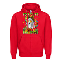 Red too cute too spook Zipper Hoodie - LillyAllenDesigns