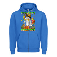 True Royal too cute too spook Zipper Hoodie - LillyAllenDesigns