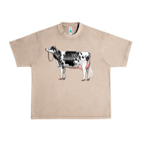 French Oak Holstein Dairy Cow Urban Heavy Tee - LillyAllenDesigns