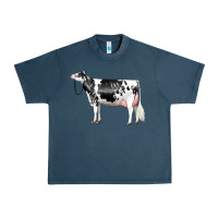 Holstein Dairy Cow Urban Heavy Tee | Teevron